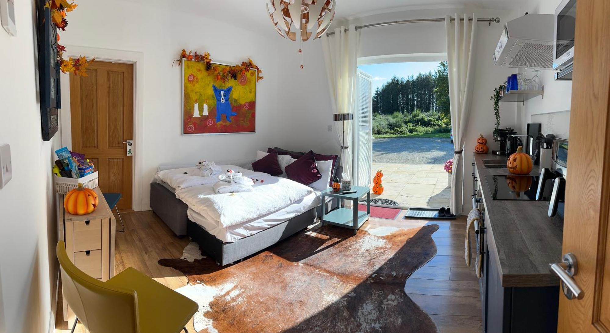 Forest Path Luxury Studio Apartment With Large Bedroom Bathroom And Sauna Sleeps Up To 4 Ballynahinch Eksteriør billede